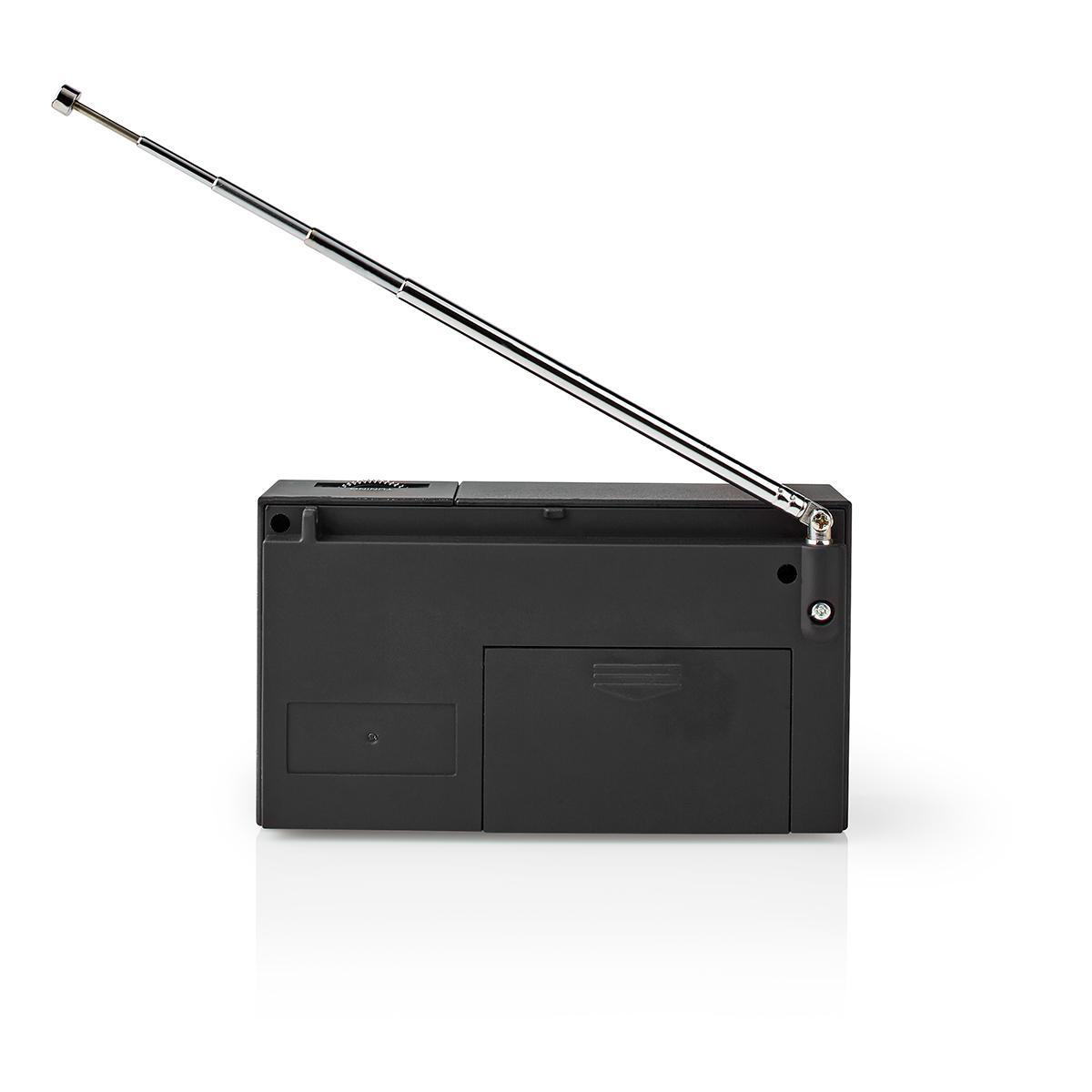 FM-Radio | Draagbaar Model | AM / FM | Batterij Gevoed | Analoog | 1.5 W | Zwart-Wit Scherm | Koptelefoonoutput | IP20 | Zwart - Afbeelding 5