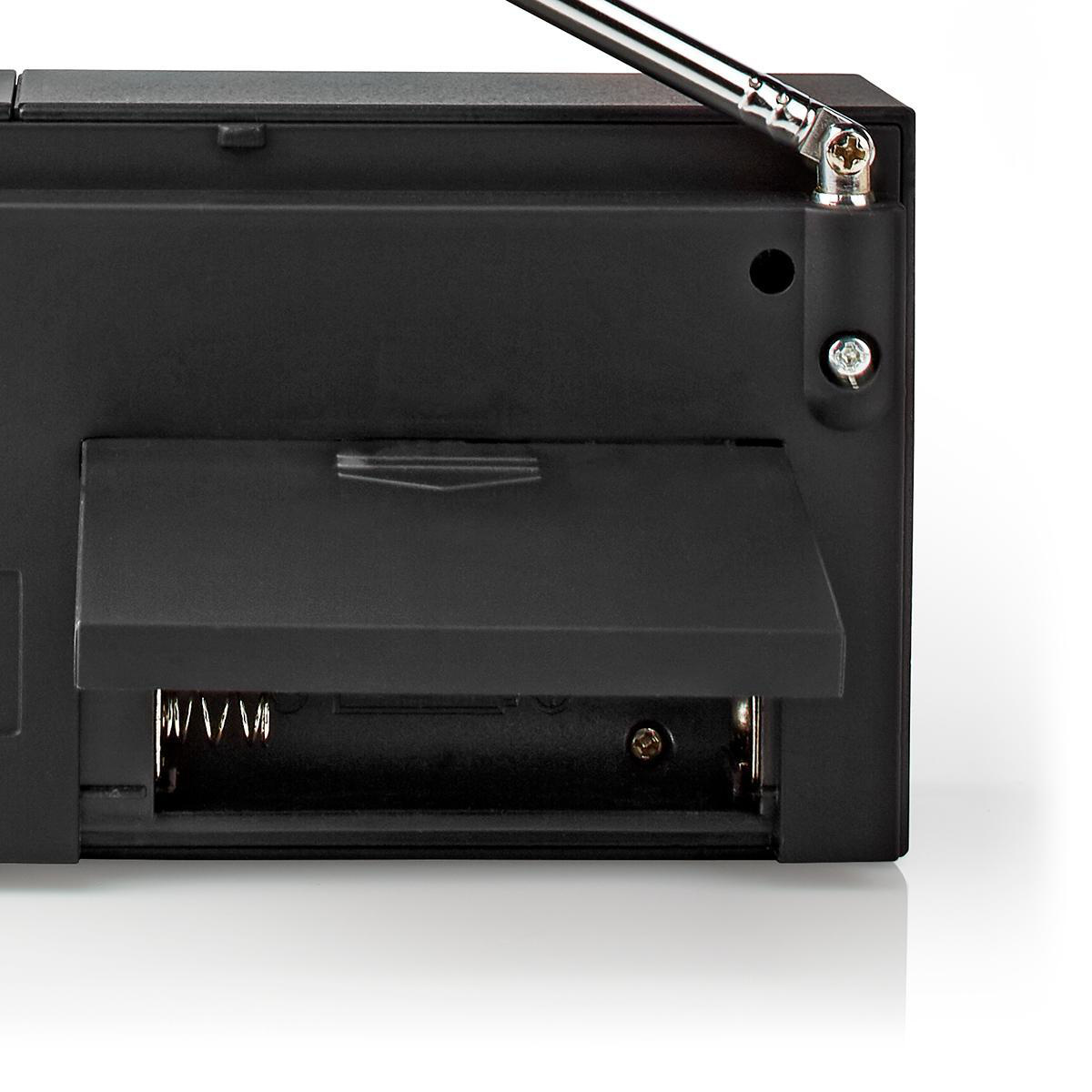FM-Radio | Draagbaar Model | AM / FM | Batterij Gevoed | Analoog | 1.5 W | Zwart-Wit Scherm | Koptelefoonoutput | IP20 | Zwart - Afbeelding 8