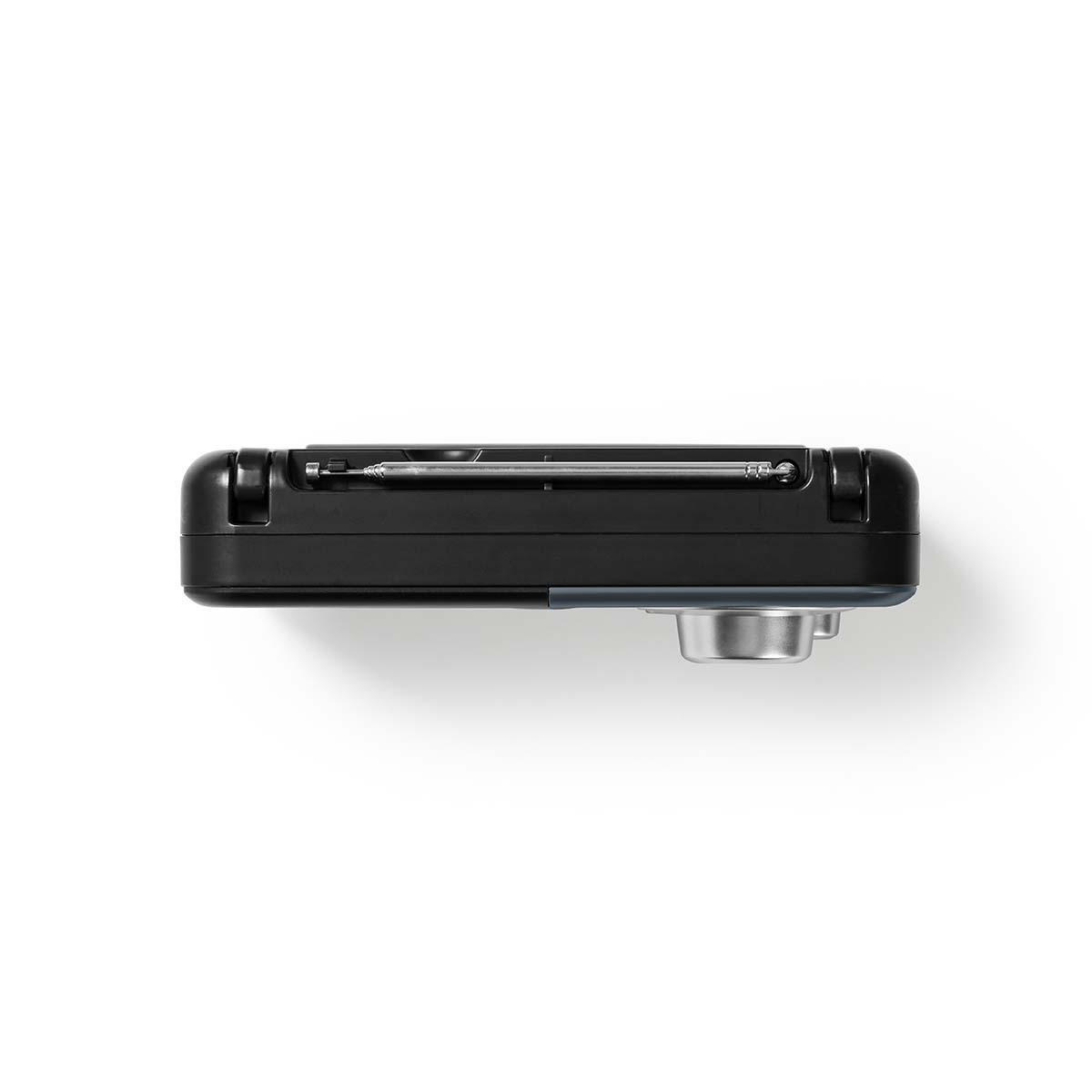 FM-Radio | Draagbaar Model | FM | Batterij Gevoed / Netvoeding | Analoog | 2.4 W | Zwart-Wit Scherm | Koptelefoonoutput | IP20 | Handvat | Grijs / Zwart - Afbeelding 5