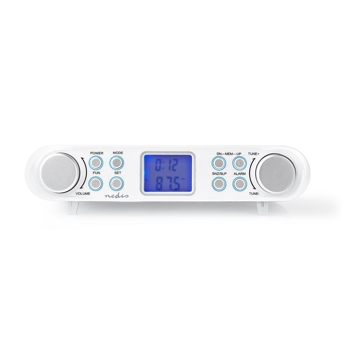 Nedis FM keukenradio voor onderbouwmontage - AUX aansluiting / wit - Afbeelding 3