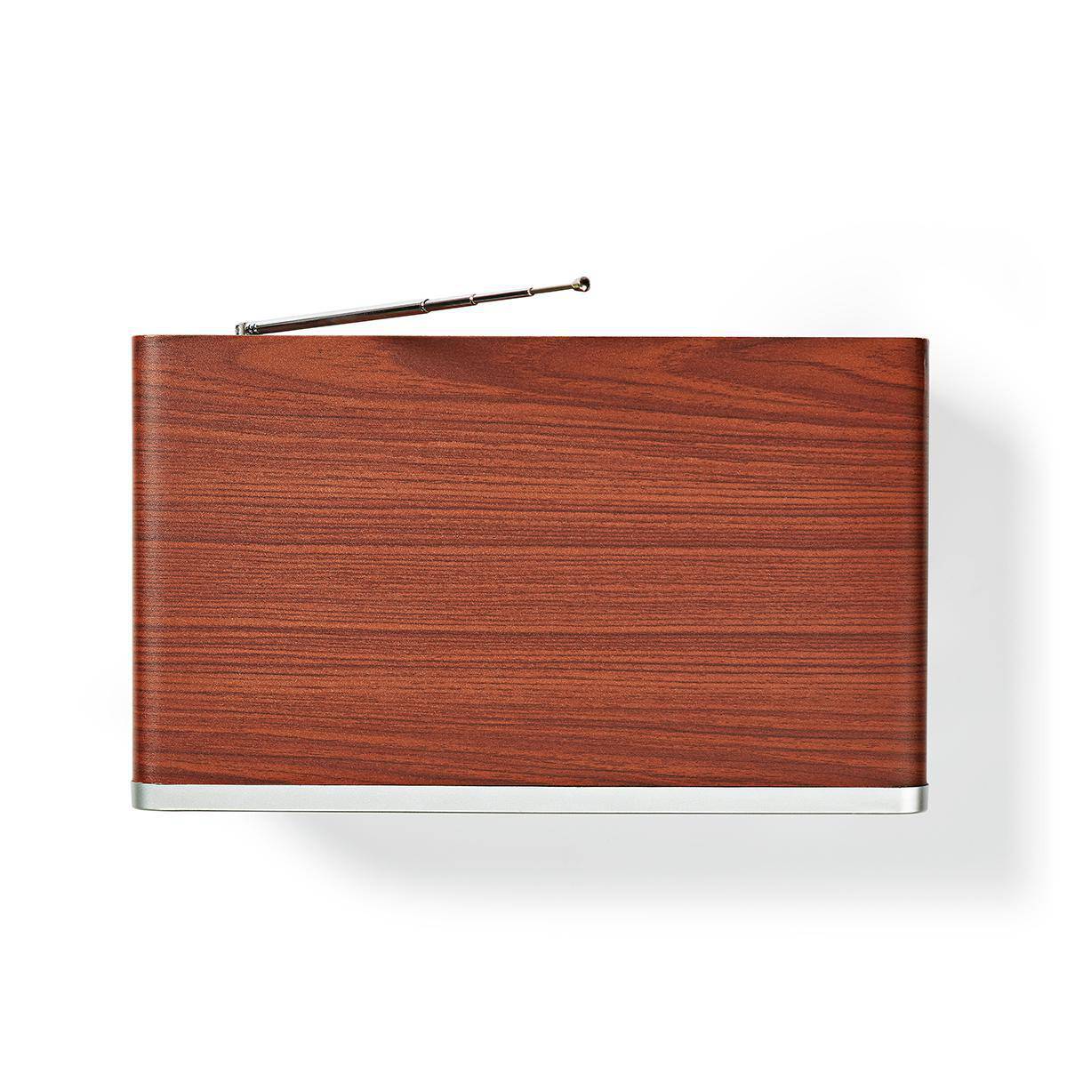 Nedis retro Bluetooth radio met AM/FM-radio en AUX / bruin/zwart - Afbeelding 7