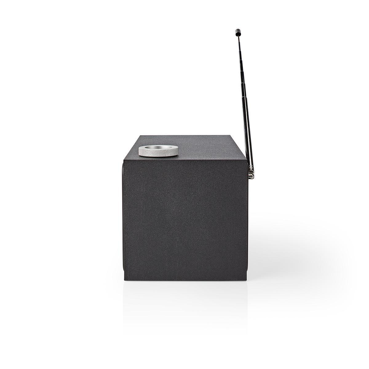 Nedis tafelradio met internetradio, FM-radio, Bluetooth en AUX - 18W / zwart - Afbeelding 4