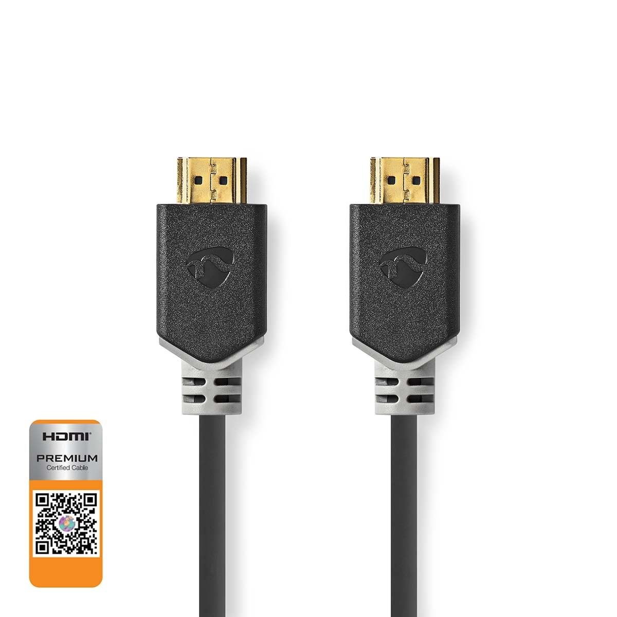Nedis HDMI kabel - HDMI2.0 gecertficeerd (4K 60Hz HDR) / zwart - 2 meter