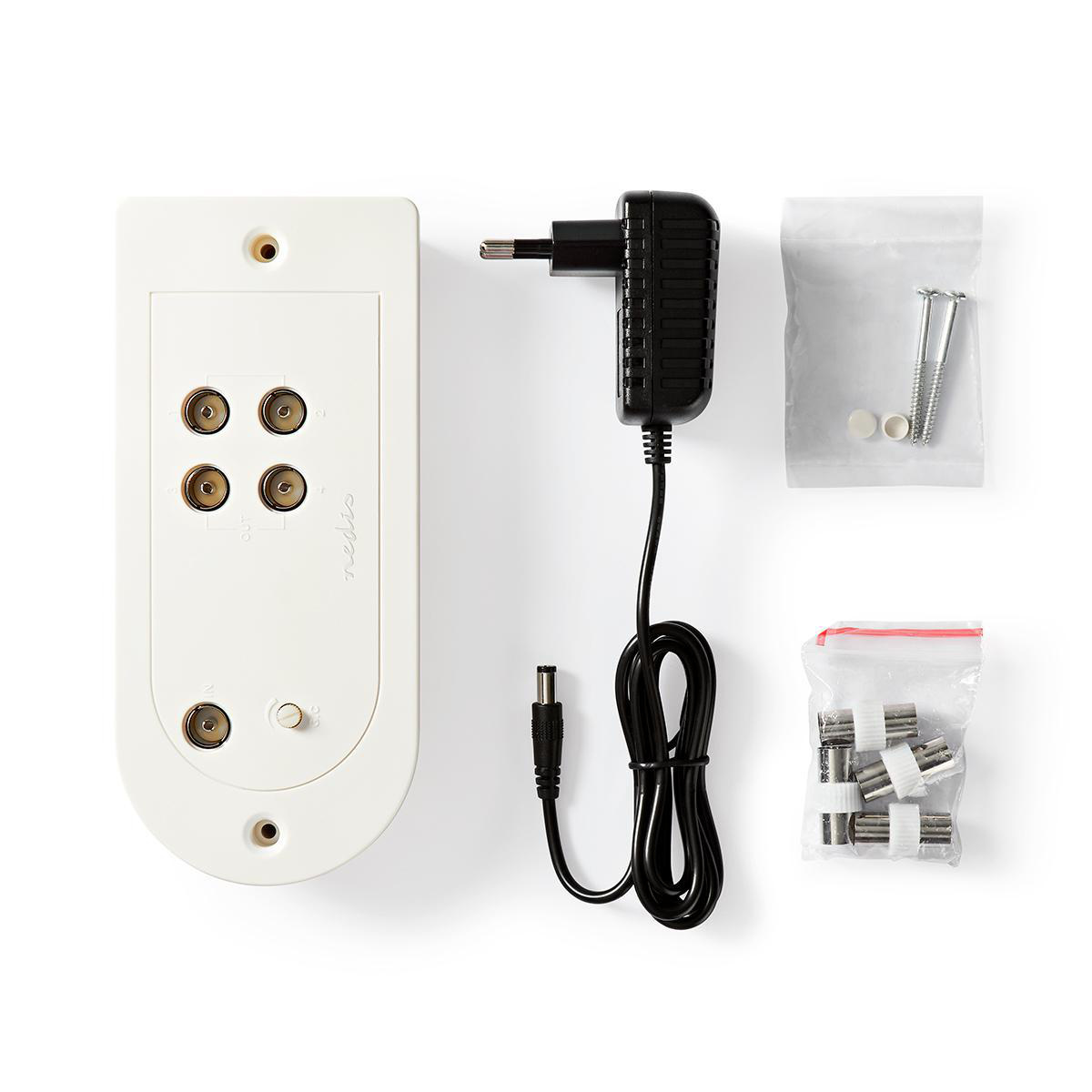 Nedis 20 dB CAI antenneversterker met 4 uitgangen / wit - Afbeelding 3