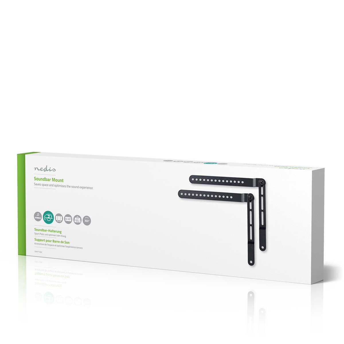 Soundbar Beugel | Geschikt voor: Universeel | Met TV Bevestiging | 10 kg | Rotatable | Staal | Zwart - Afbeelding 4