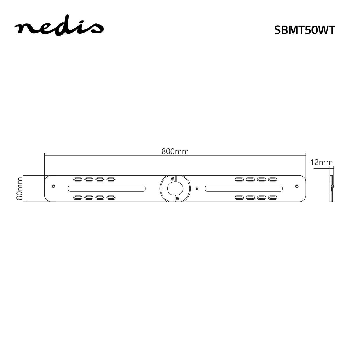Nedis muurbeugel voor Sonos PLAYBAR / wit - Afbeelding 7