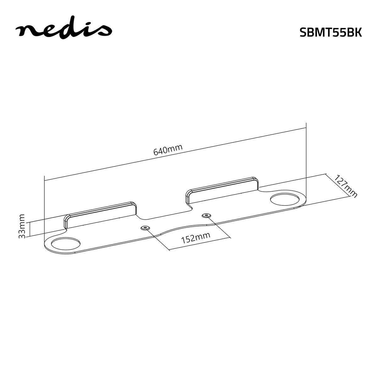 Nedis muurbeugel voor Sonos BEAM / zwart - Afbeelding 5
