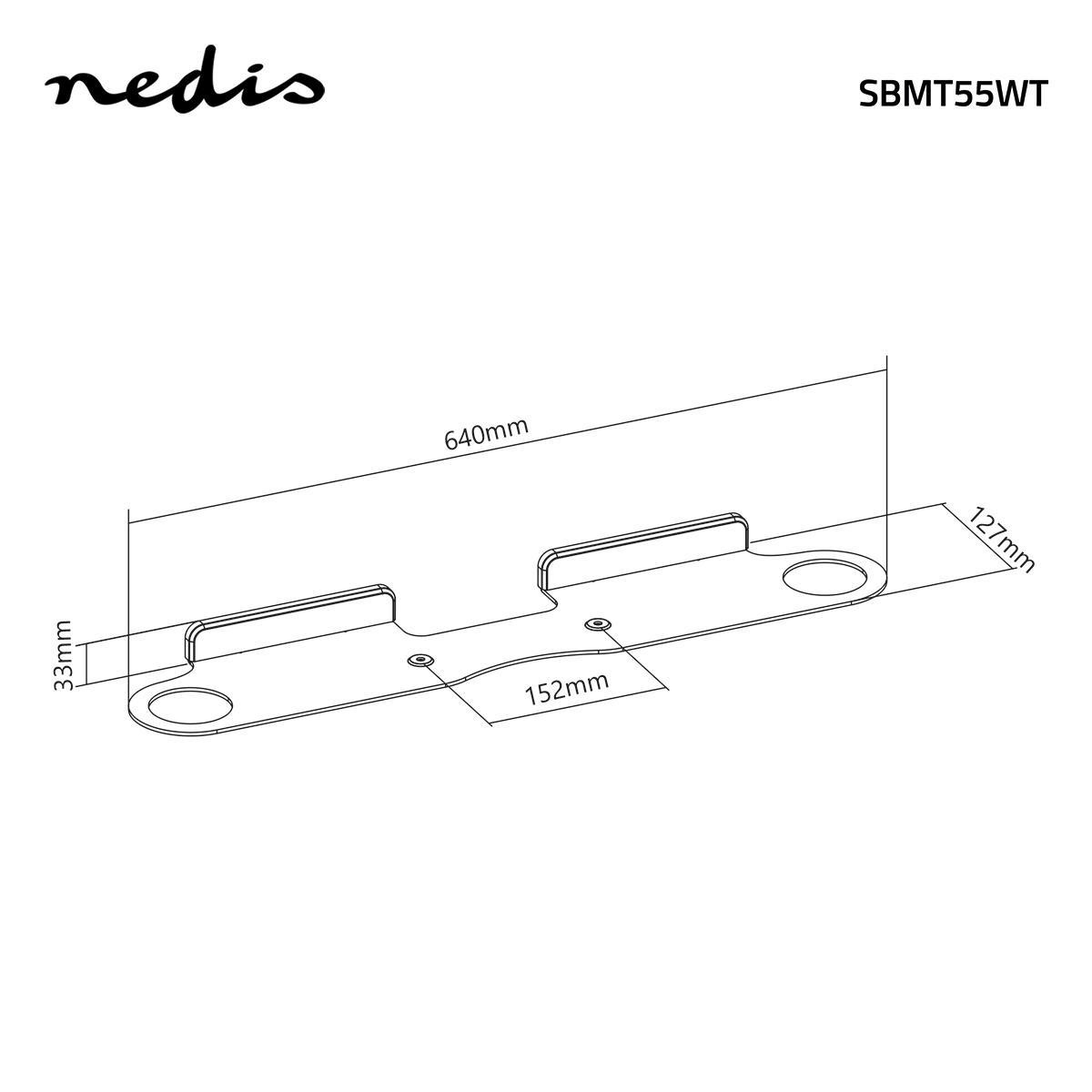 Nedis muurbeugel voor Sonos BEAM / wit - Afbeelding 6