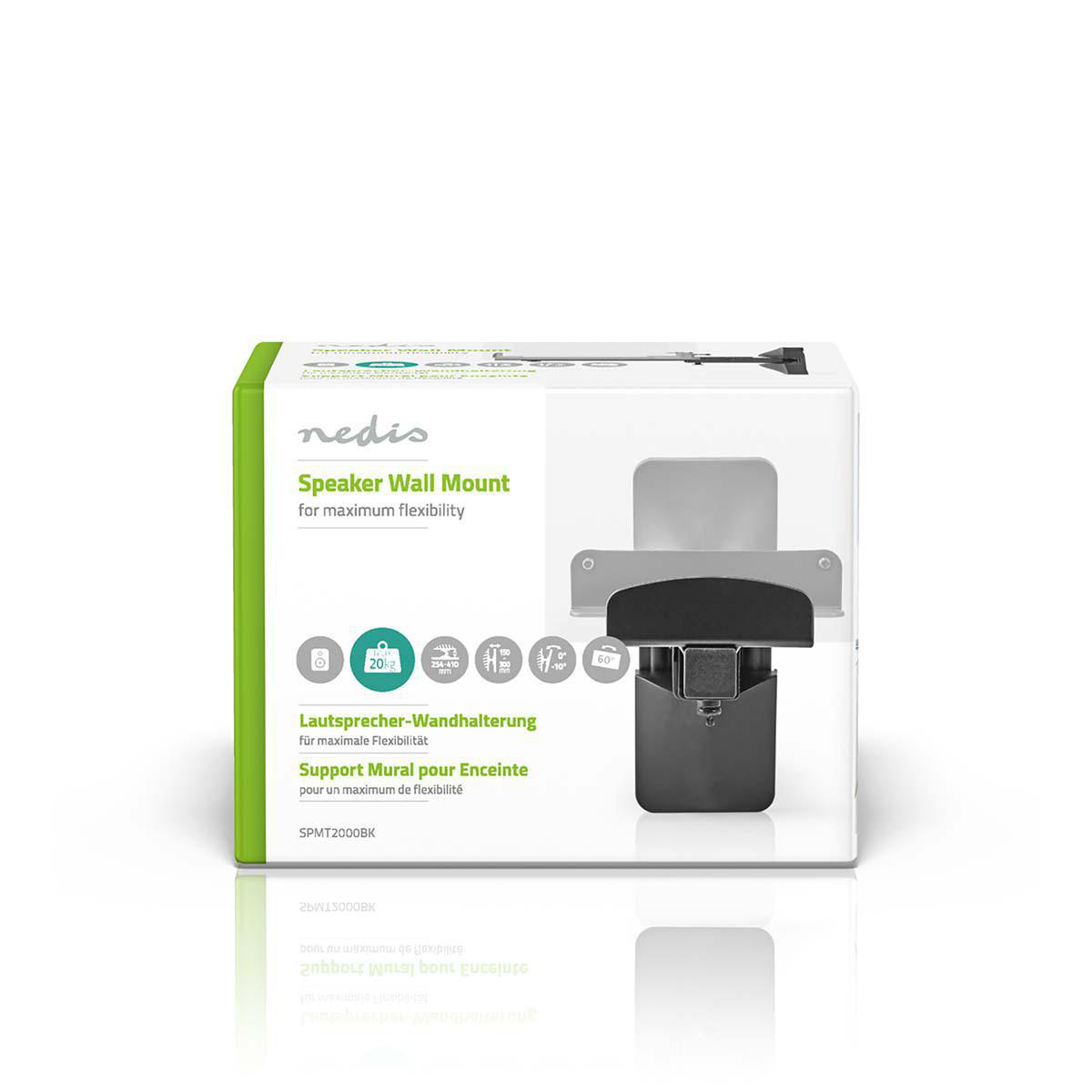 Nedis luidspreker muurbeugel set voor luidsprekers - tot 20 kg / zwart - Afbeelding 7