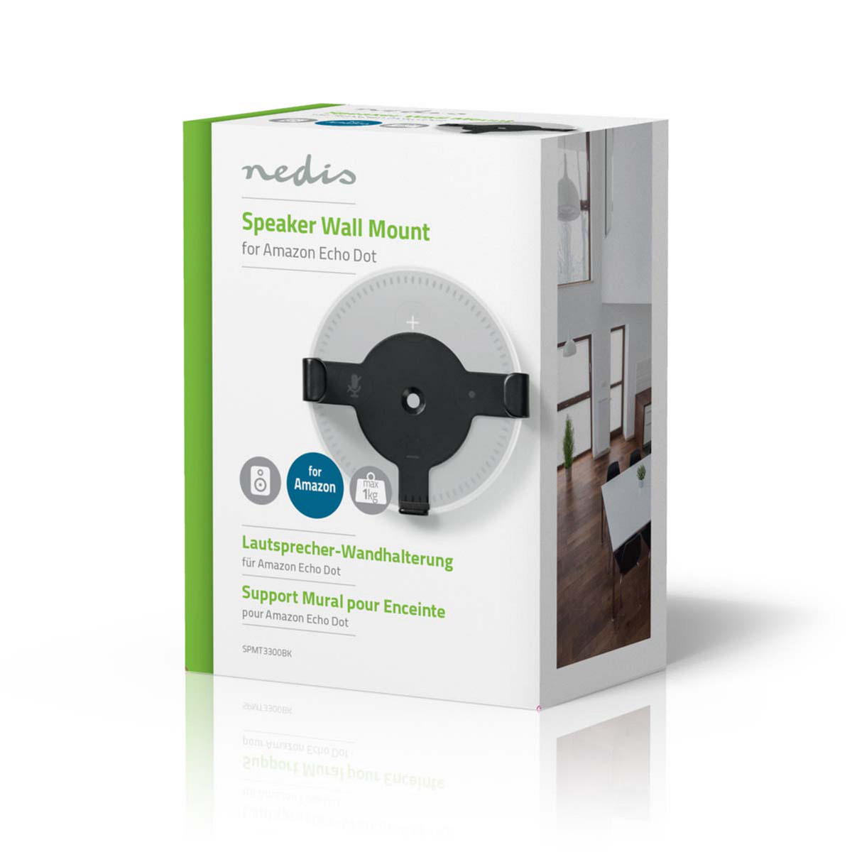Nedis muurbeugel voor Amazon Echo Dot 1 en 2 - Afbeelding 5