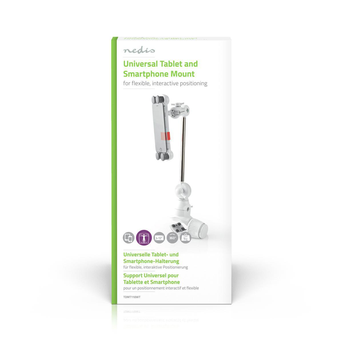 Nedis multi-functionele beugel voor smartphones en tablets / 3 draaipunten - Afbeelding 5