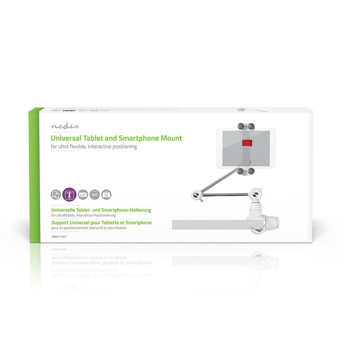 Nedis multi-functionele beugel voor smartphones en tablets / 4 draaipunten - Afbeelding 8