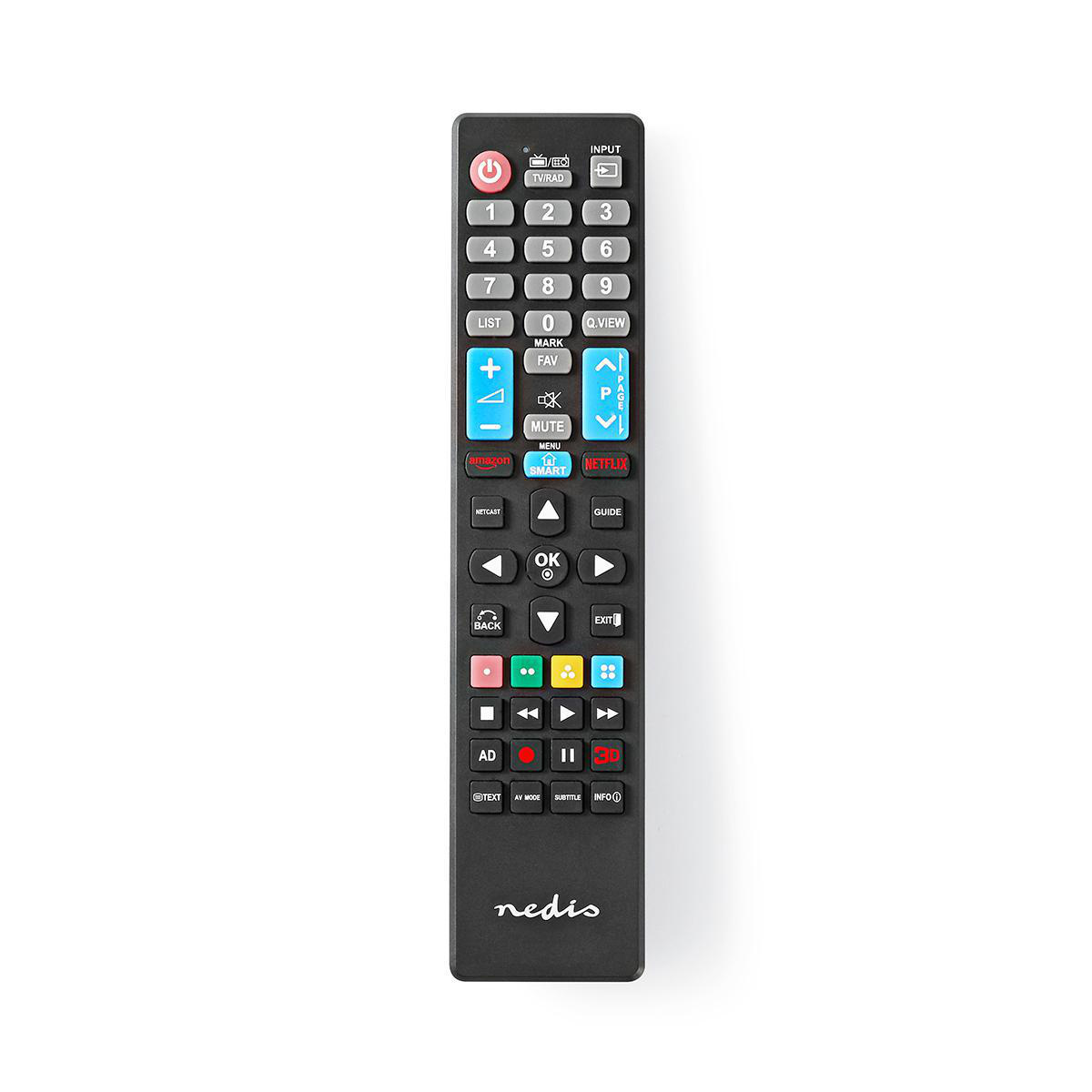 Vervangende Afstandsbediening | Geschikt voor: LG | Vast | 1 Apparaat | Amazon Prime / Netflix Knop / Smart Home Knop | Infrarood | Zwart - Afbeelding 2