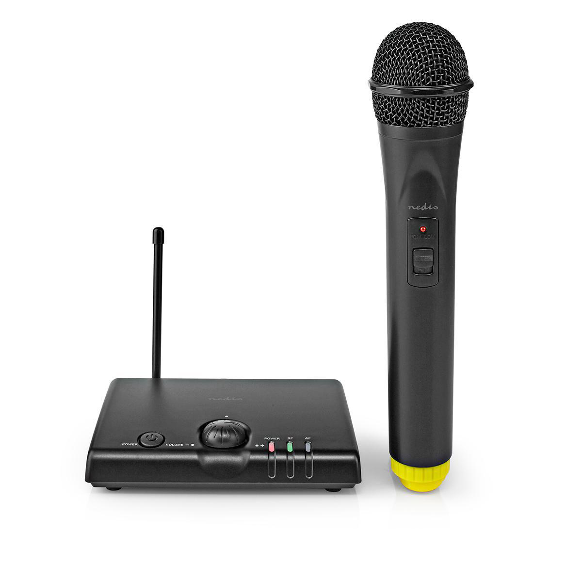 Nedis draadloze microfoon set met 1 microfoon / zwart