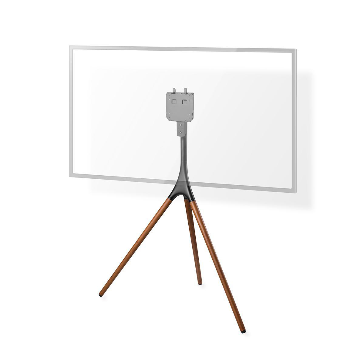 Nedis premium vloerstandaard in schildersezeldesign voor Samsung QLED/Frame schermen tot 65 inch / vast / zwart/bruin - Afbeelding 7