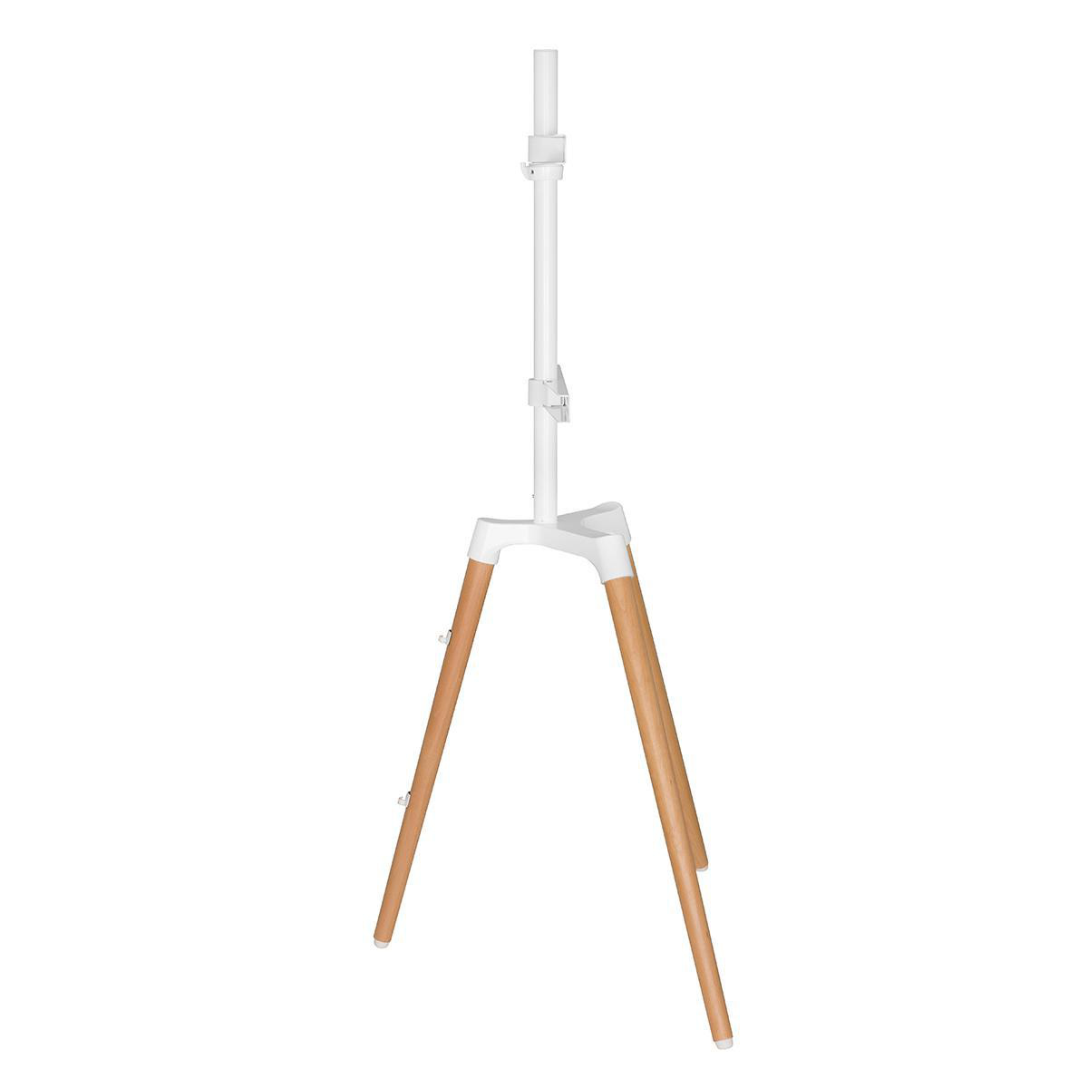 Nedis premium vloerstandaard in schildersezeldesign voor schermen tot 65 inch / draaibaar / wit/bruin - Afbeelding 2