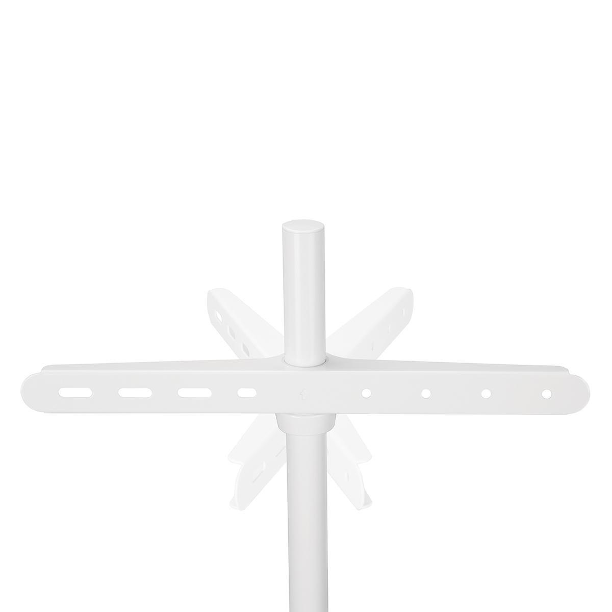 Nedis premium vloerstandaard in schildersezeldesign voor schermen tot 65 inch / draaibaar / wit/bruin - Afbeelding 3