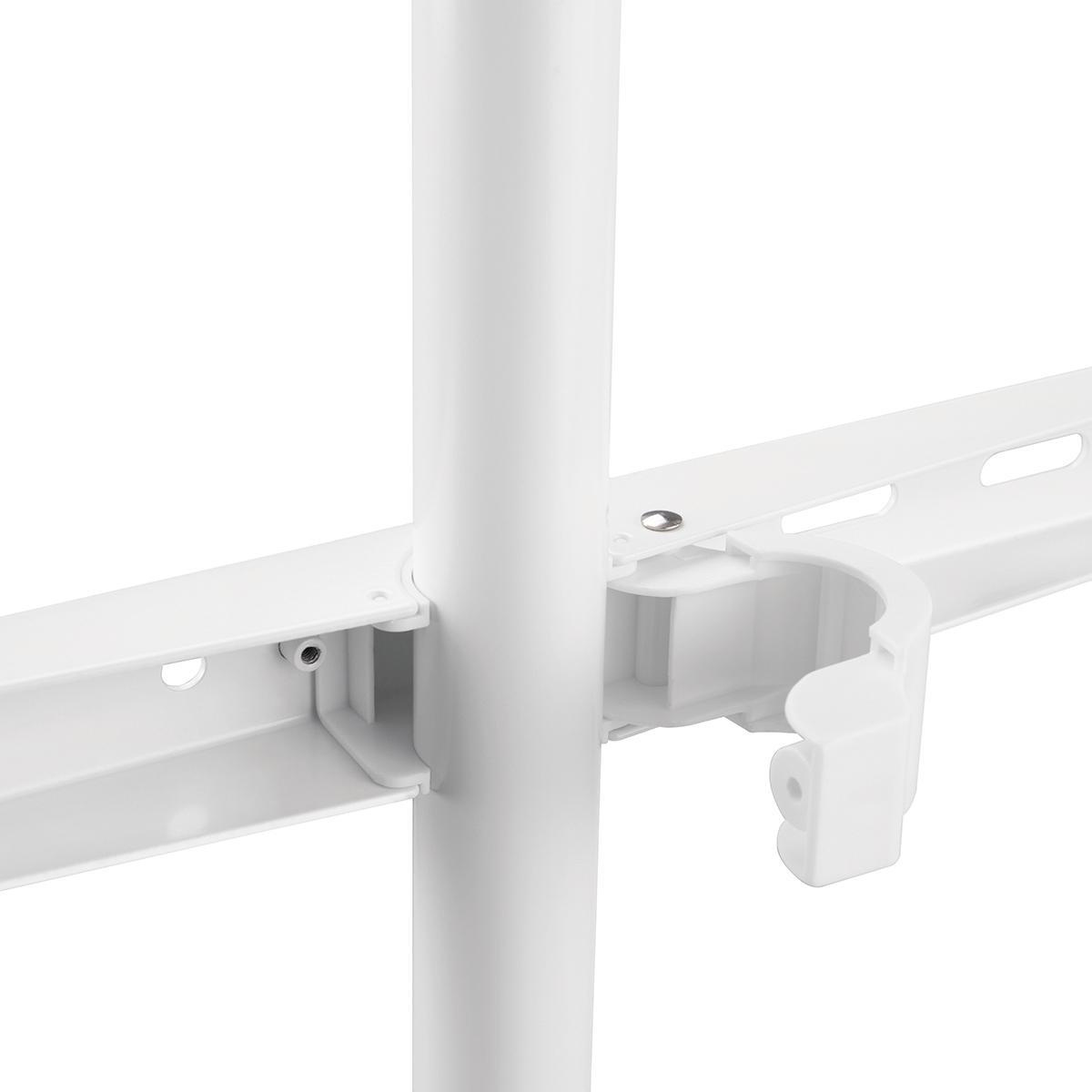 Nedis premium vloerstandaard in schildersezeldesign voor schermen tot 65 inch / draaibaar / wit/bruin - Afbeelding 4