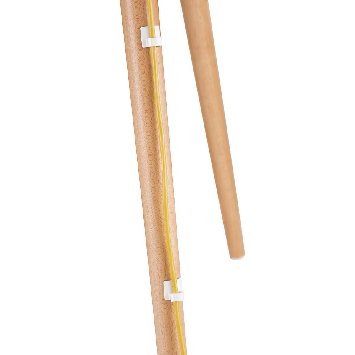 Nedis premium vloerstandaard in schildersezeldesign voor schermen tot 65 inch / draaibaar / wit/bruin - Afbeelding 5