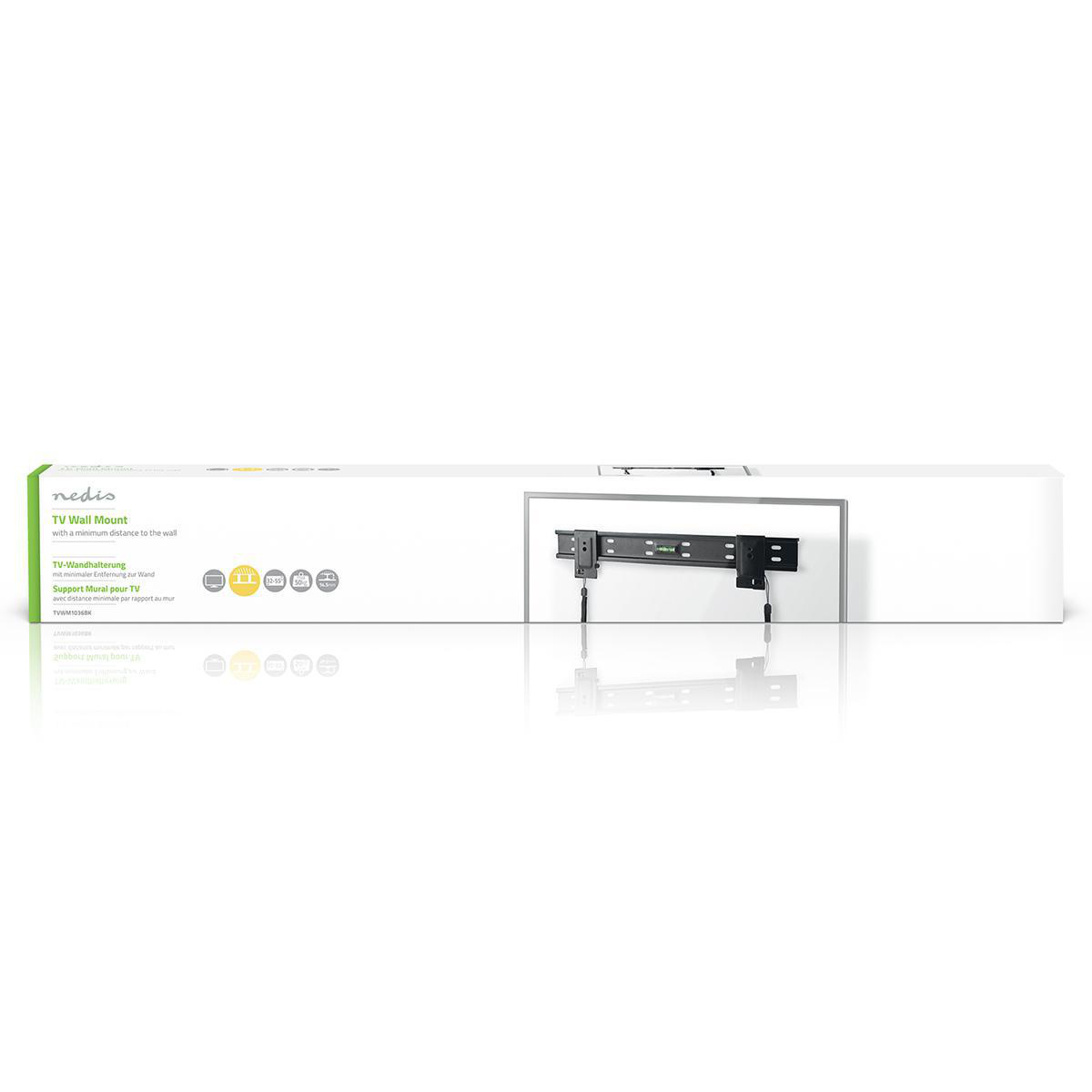 Nedis ultra-slim muurbeugel voor schermen tot 55 inch / vast - Afbeelding 6