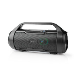 Bluetooth® Party Boombox | 360 min | 2.0 | 60 W | Media afspeelmogelijkheden: AUX / Micro-SD / USB | IPX5 | Handvat | Feestverlichting | Zwart