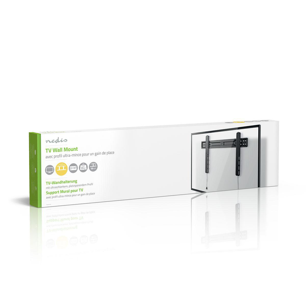 Nedis premium ultra-slim muurbeugel voor schermen tot 70 inch / vast - Afbeelding 4