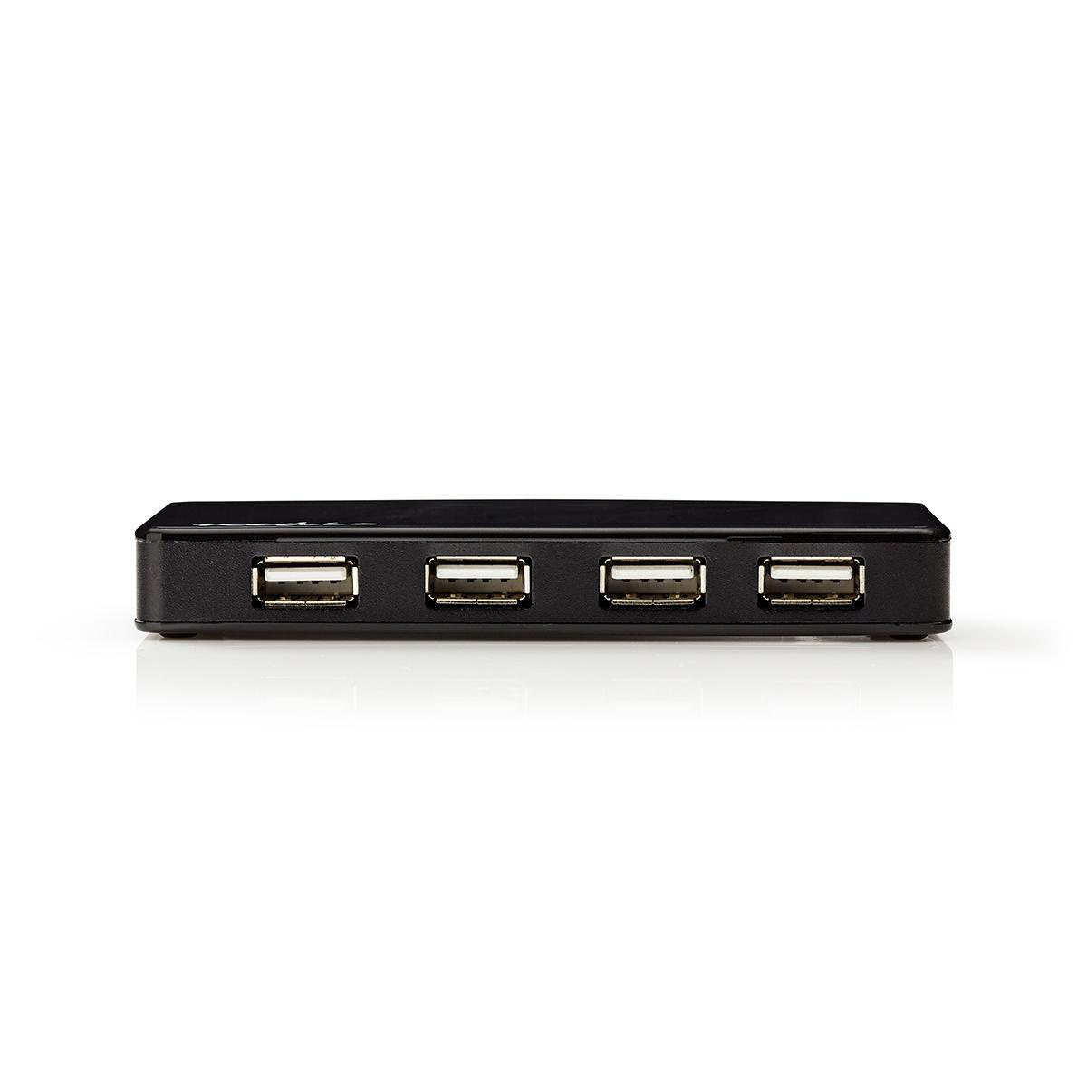Nedis USB hub met 7 poorten - USB2.0 - externe voeding / zwart - 0,80 meter - Afbeelding 2