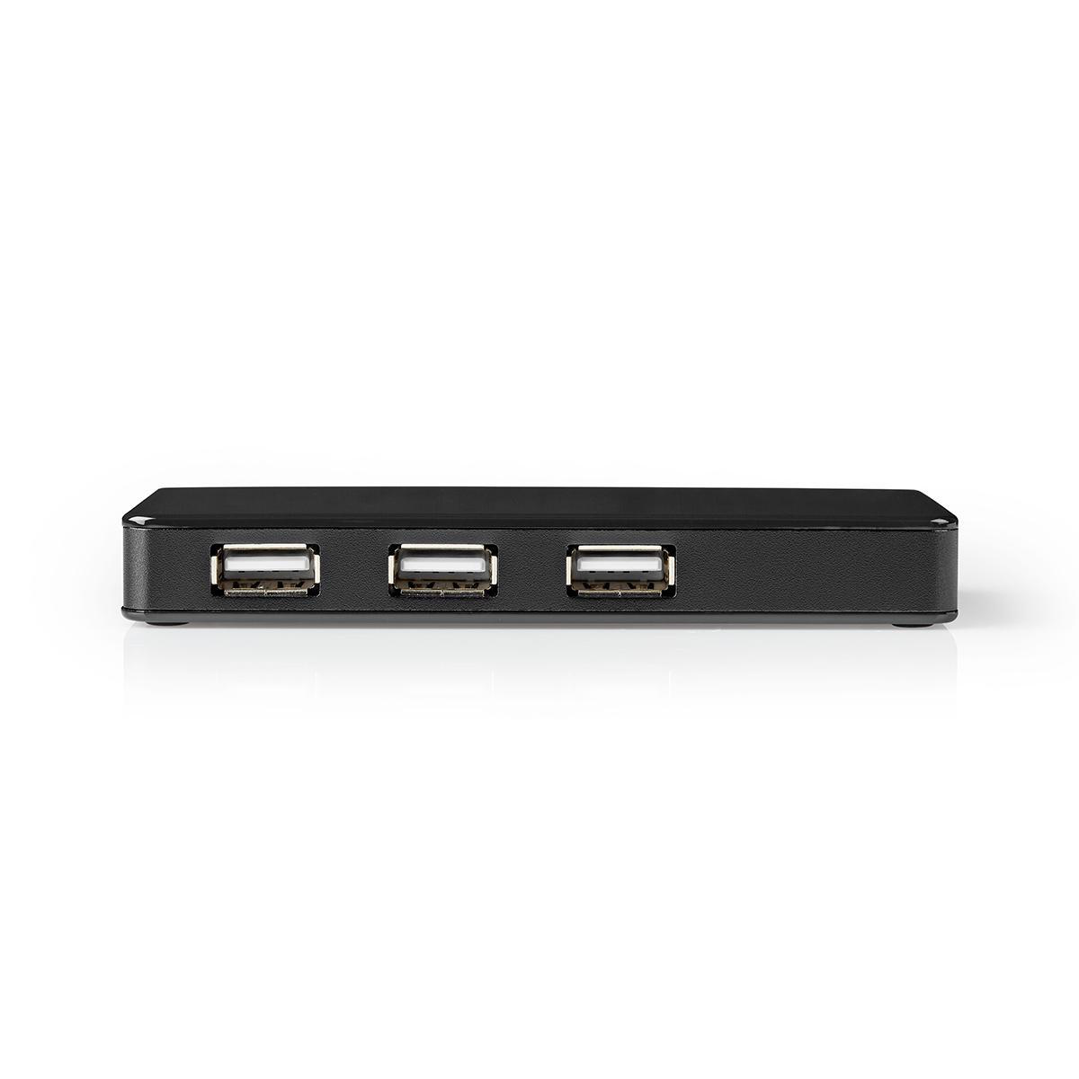 Nedis USB hub met 7 poorten - USB2.0 - externe voeding / zwart - 0,80 meter - Afbeelding 3