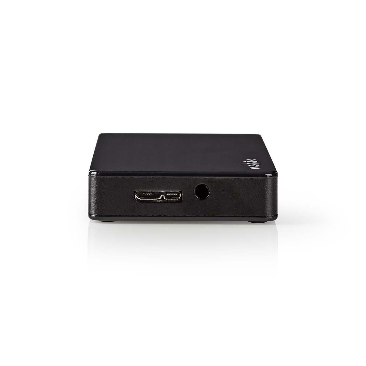 Nedis USB hub met 4 poorten - USB3.0 - externe voeding / zwart - 0,80 meter - Afbeelding 3