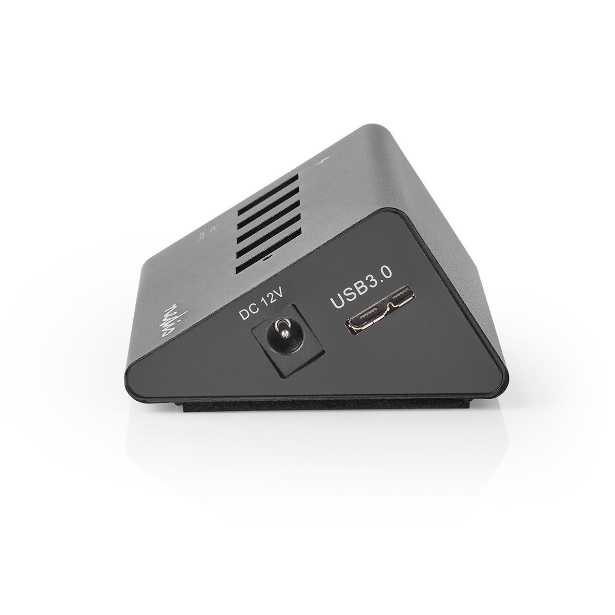 Nedis USB hub met 5 poorten - USB3.0 - Quick Charge 3.0 - externe 12V voeding / zwart - 1 meter - Afbeelding 4