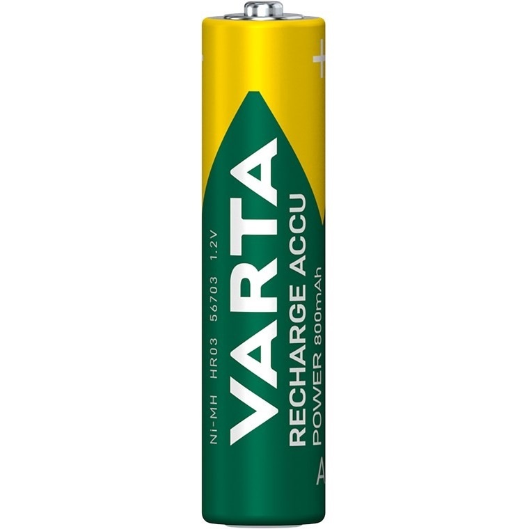Varta AAA (HR03) Recharge Accu Power batterijen / 800 mAh - 4 stuks in blister - Afbeelding 2