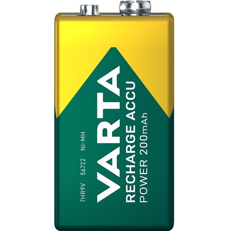 Varta E (6HR61) 9V Recharge Accu Power batterij / 200 mAh - 1 stuk in blister - Afbeelding 2