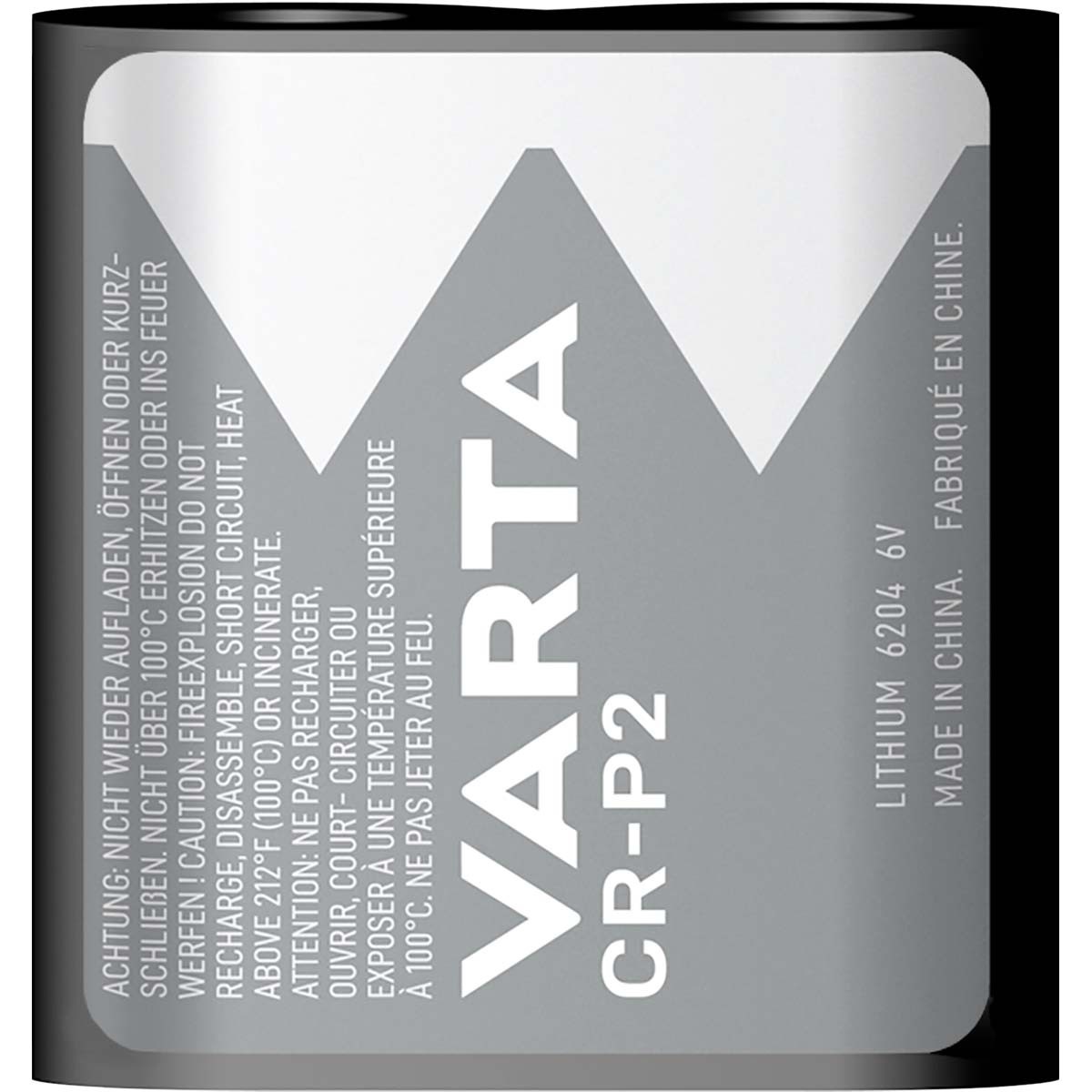 Varta CR-P2 Lithium Cylindrical batterij / 1 stuk - Afbeelding 2