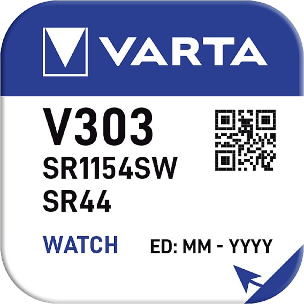 Varta V303 (SR44) Zilveroxide knoopcel-batterij / 1 stuk - Afbeelding 3