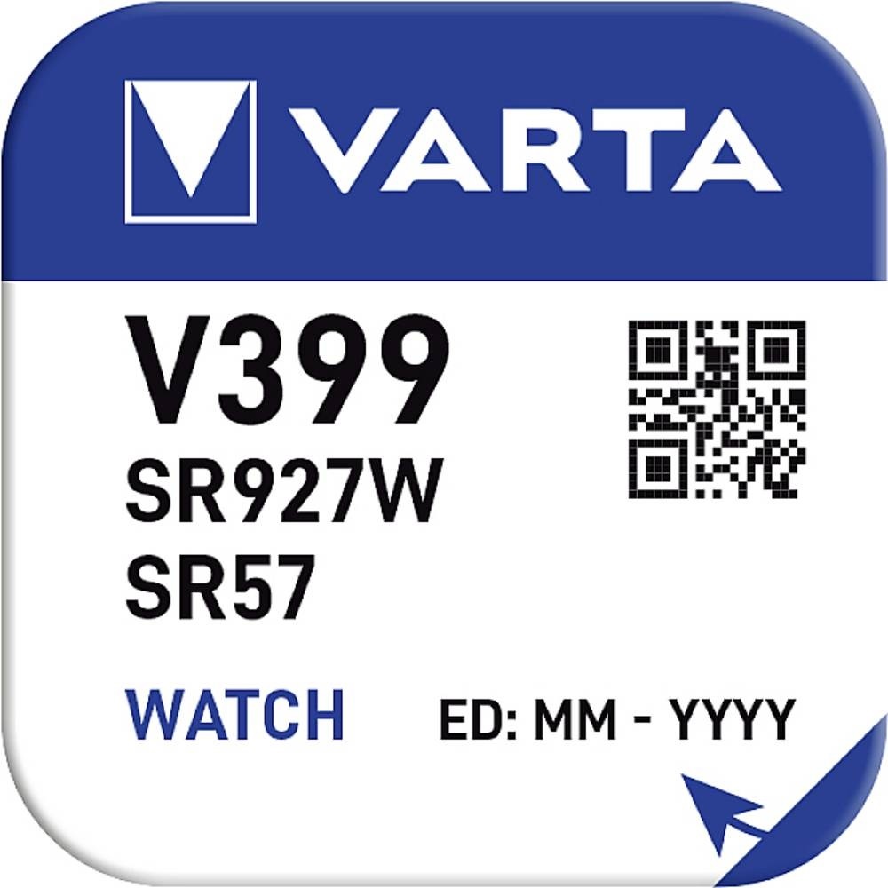 Varta V399 (SR57) Zilveroxide knoopcel-batterij / 1 stuk - Afbeelding 3