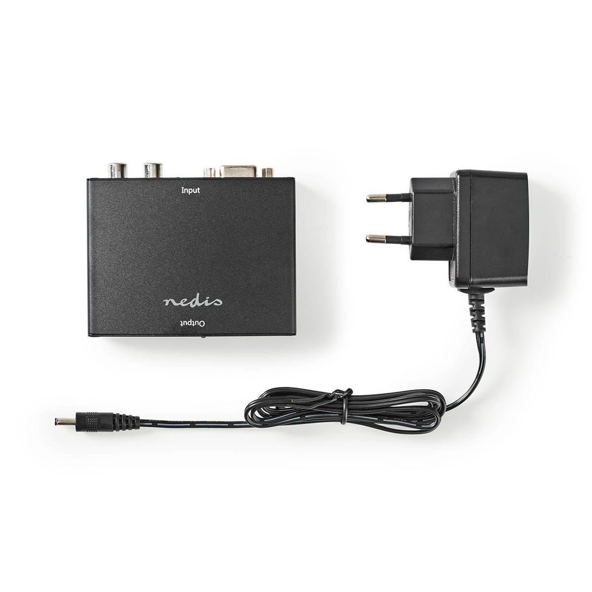 Nedis VGA + Tulp 2RCA naar HDMI converter met HDCP / zwart - Afbeelding 5