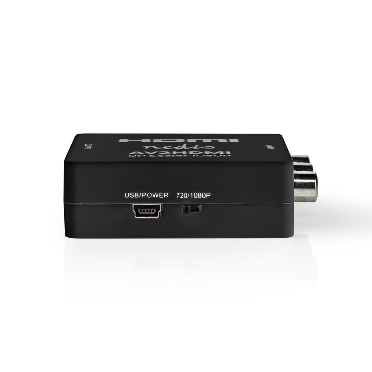 Nedis Tulp Composiet AV naar HDMI converter / zwart - Afbeelding 3