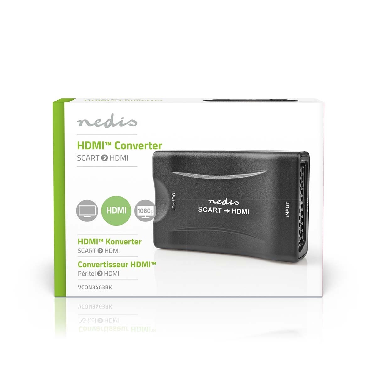 Nedis Scart naar HDMI converter - voeding via USB / zwart - Afbeelding 8