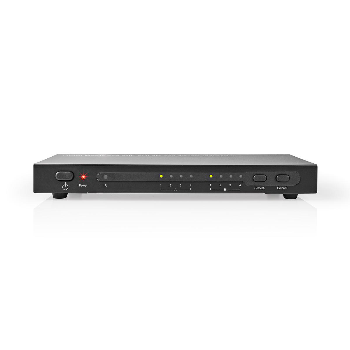 Nedis HDMI matrix schakelaar 4 naar 2 - HDMI1.4 (4K 30Hz) / zwart - Afbeelding 2