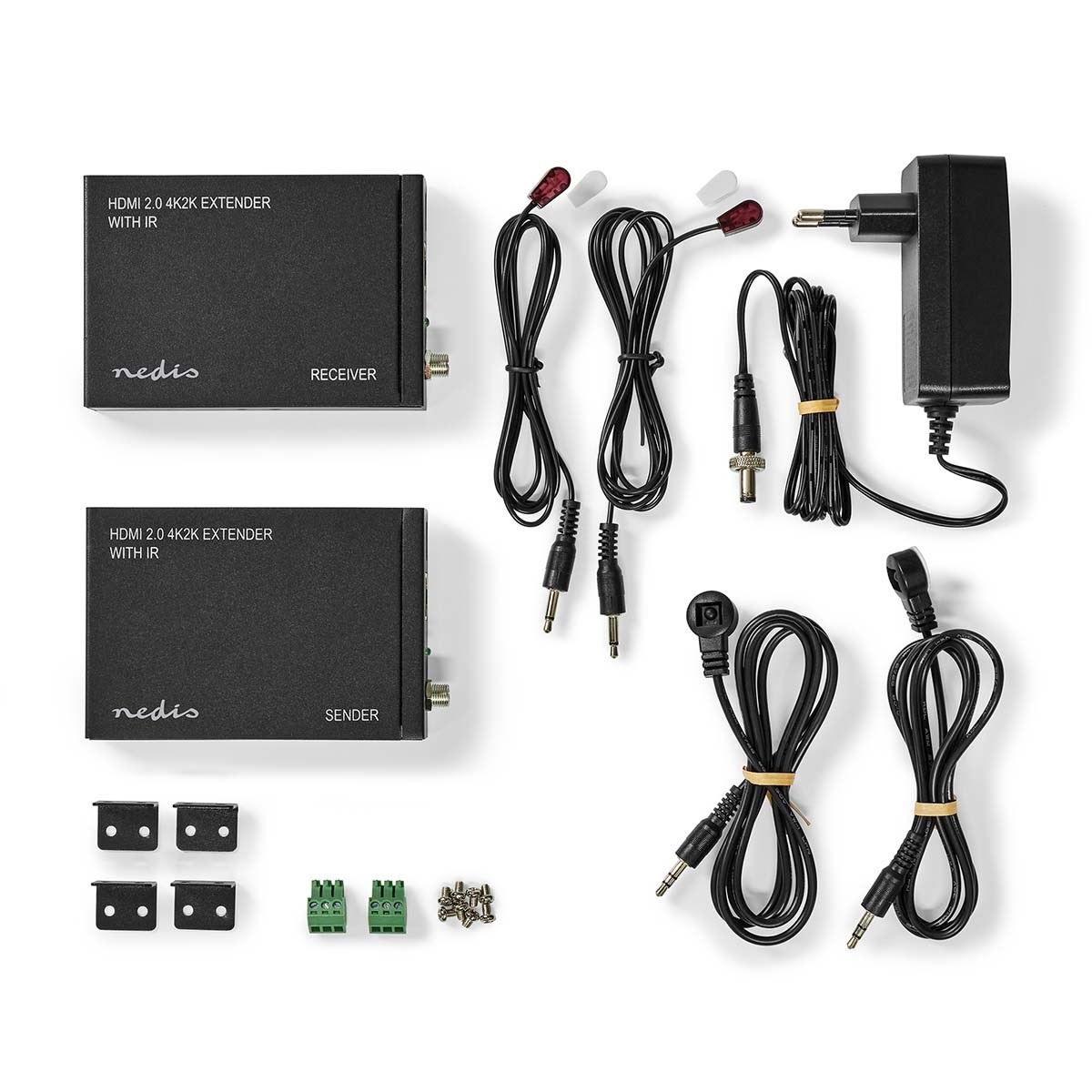 Nedis HDMI + IR verlenger over 1 netwerkkabel - 60 meter (4K 60Hz) - Afbeelding 3