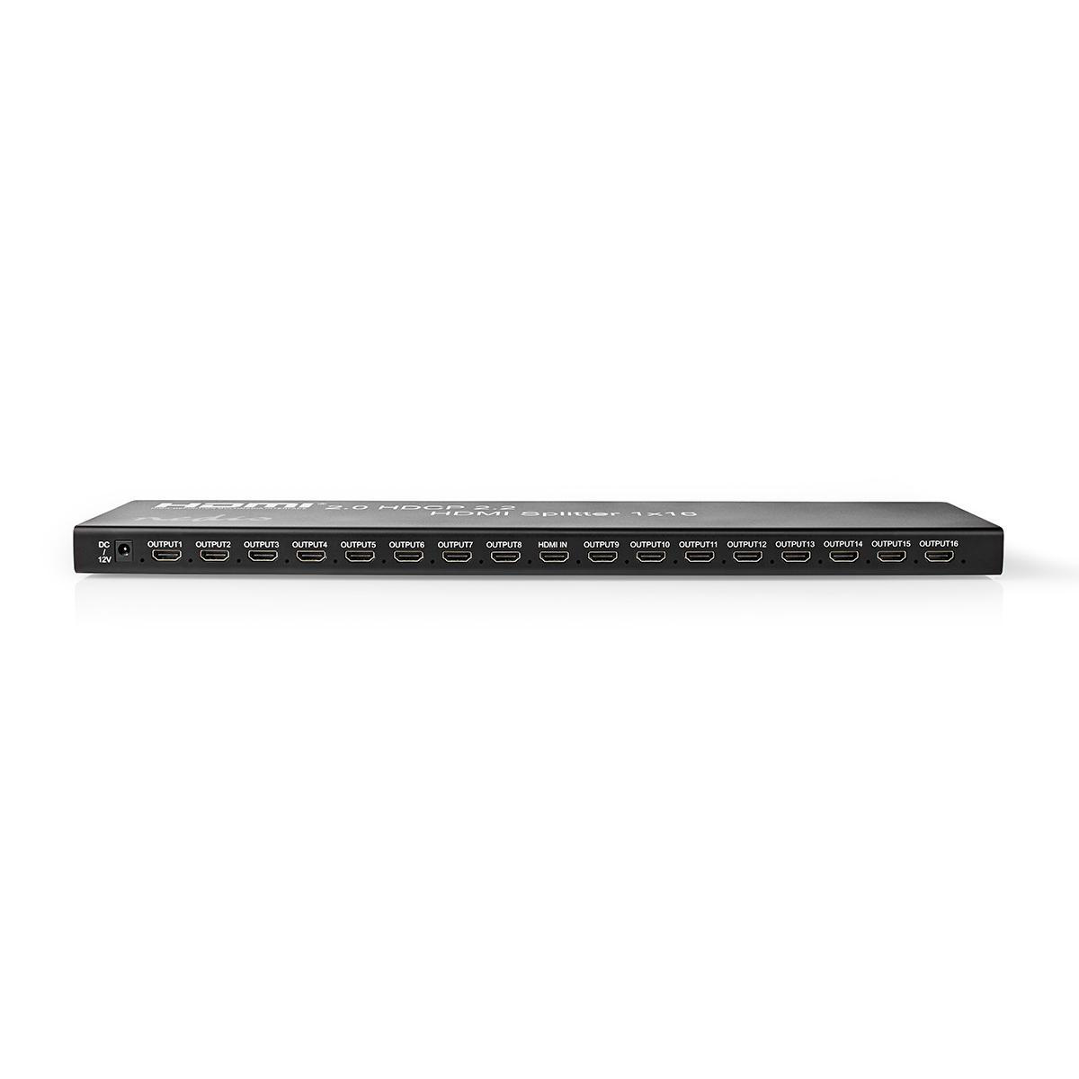 Nedis HDMI splitter 1 naar 16 met EDID - HDMI2.0 (4K 60Hz + HDR) / zwart - Afbeelding 2