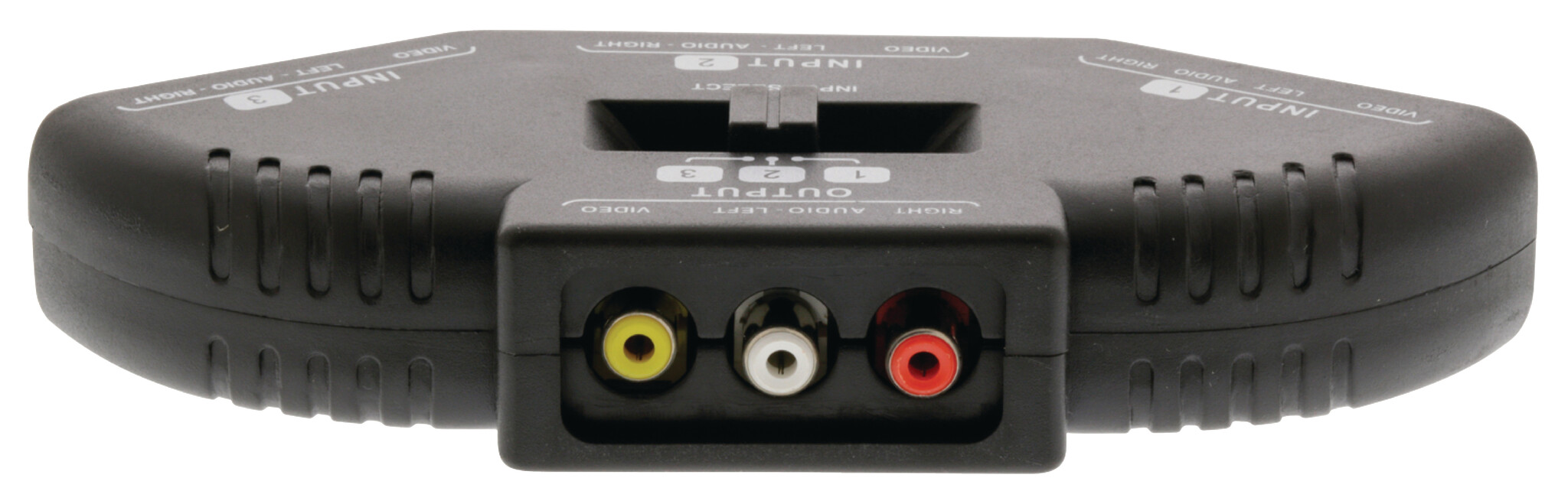 Composiet Video-Switch | 3 poort(en) | Ingangen audio / video / data: 3x Composite Video (RWY) | Uitgangen audio / video / data: 1x Composite Video (RWY) | 1024x576 | ABS | Zwart - Afbeelding 3