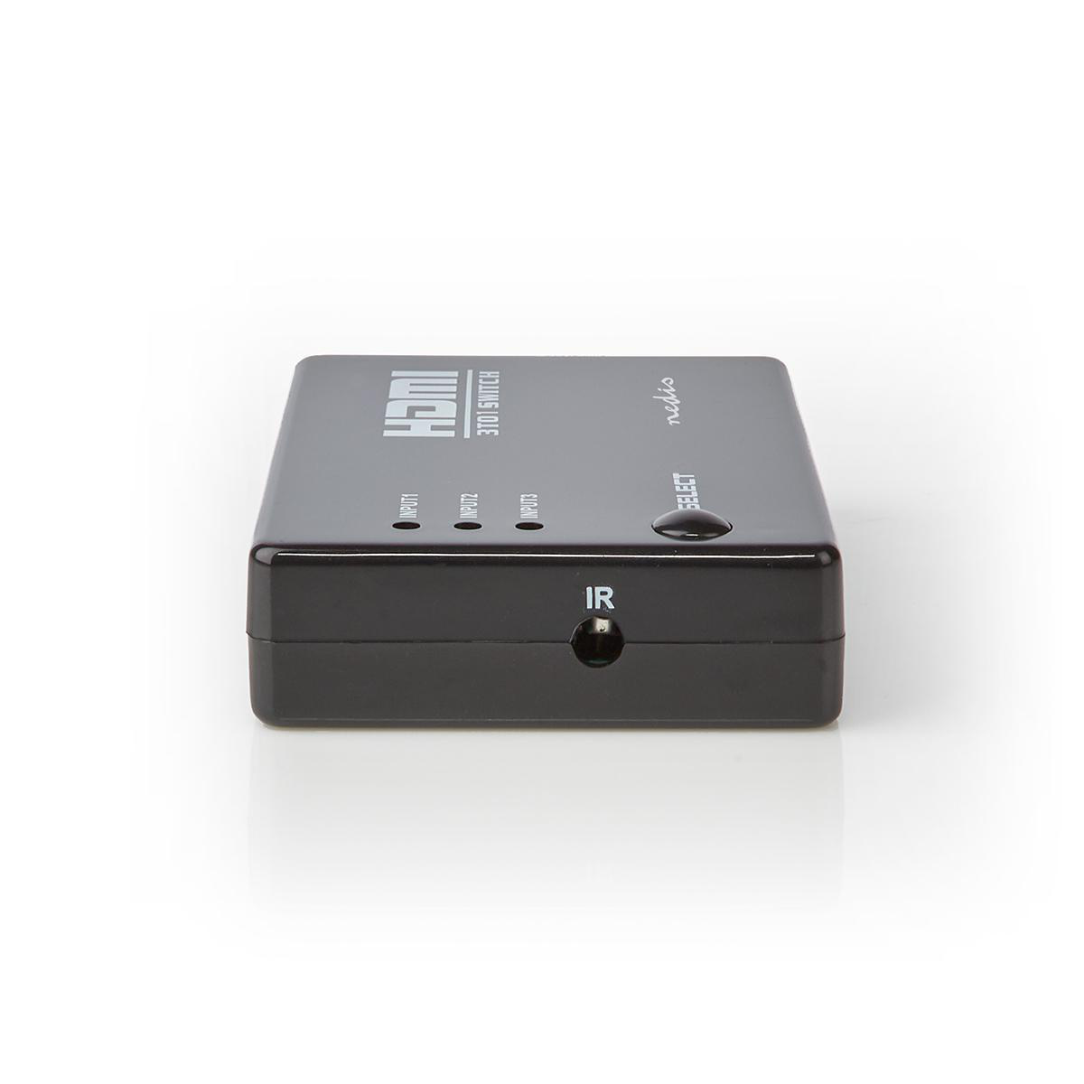 Nedis HDMI schakelaar 3 naar 1 - HDMI1.3 (Full HD 1080p) / zwart - Afbeelding 3