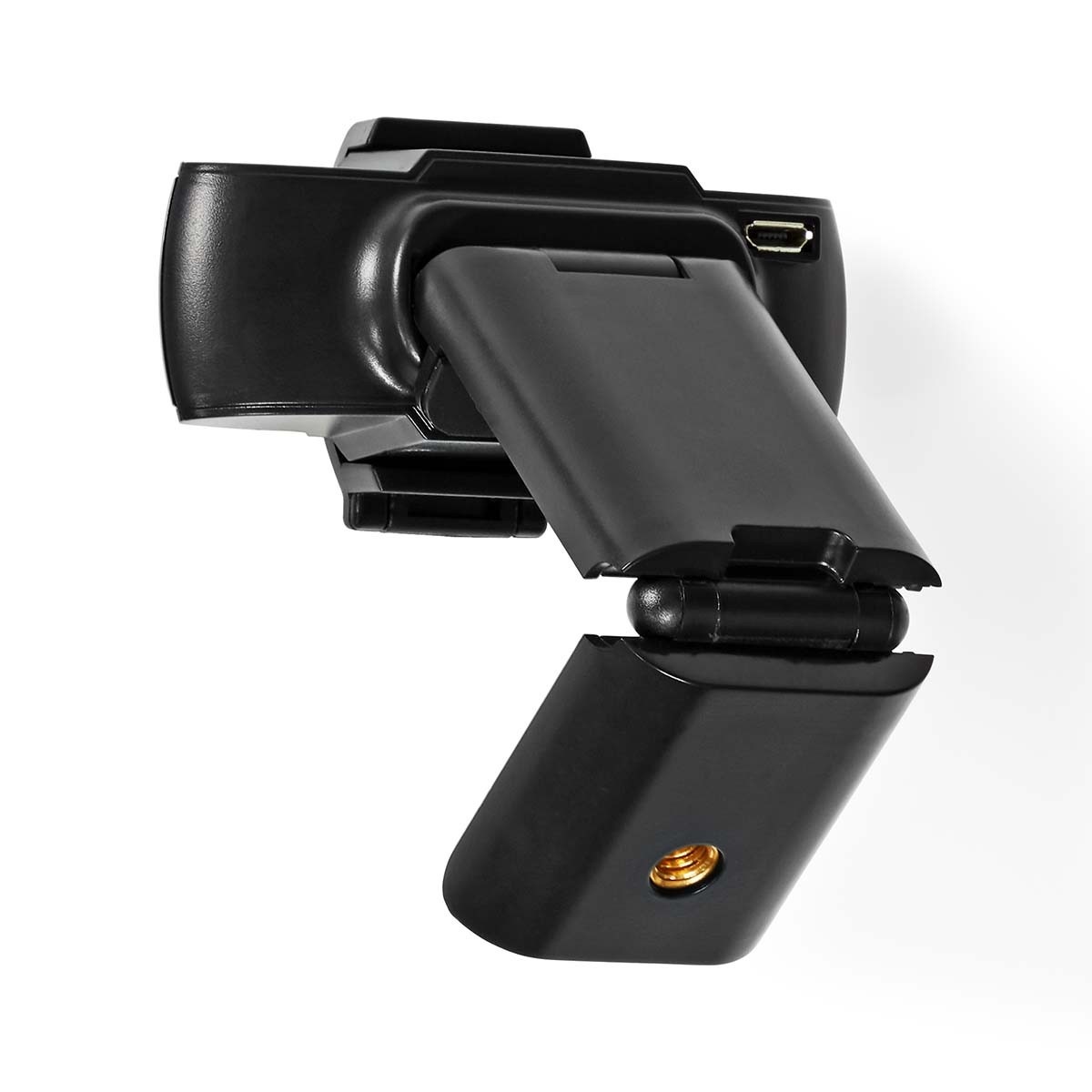 Nedis USB webcam met microfoon en klem/standaard - 2K Quad HD / zwart - 1,5 meter - Afbeelding 4