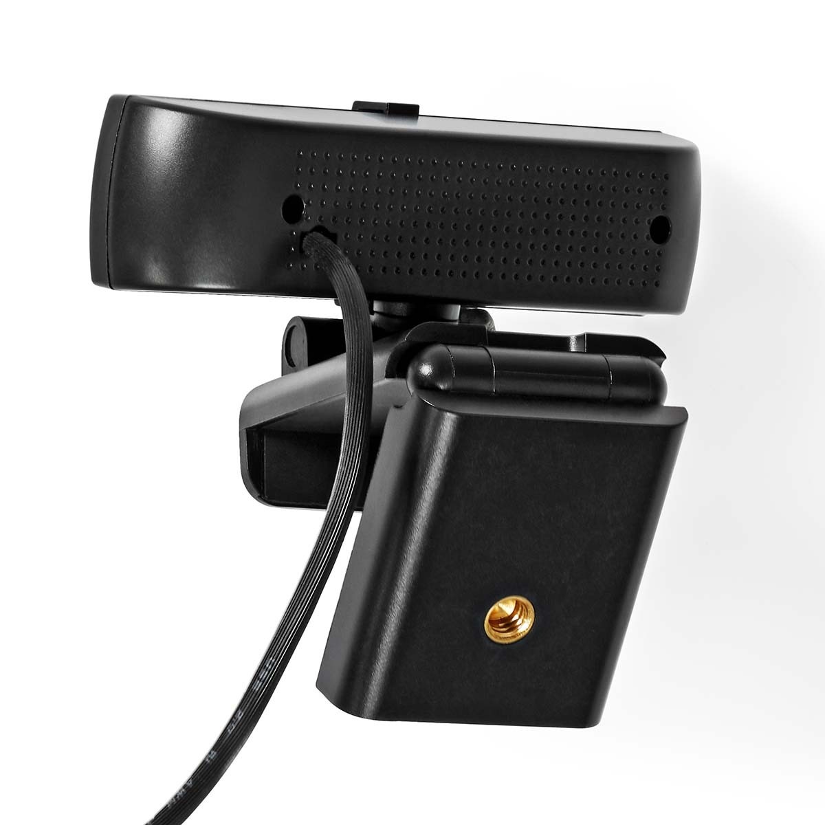 Nedis USB webcam met microfoon en klem/standaard - 4K Ultra HD / zwart - 1,4 meter - Afbeelding 4