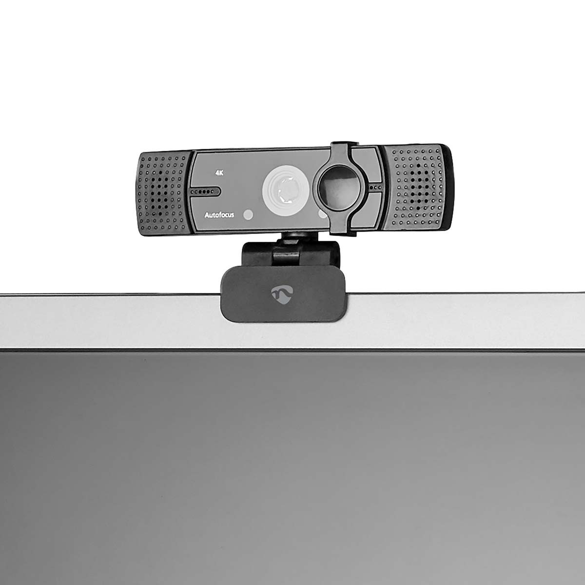 Nedis USB webcam met microfoon en klem/standaard - 4K Ultra HD / zwart - 1,4 meter - Afbeelding 6