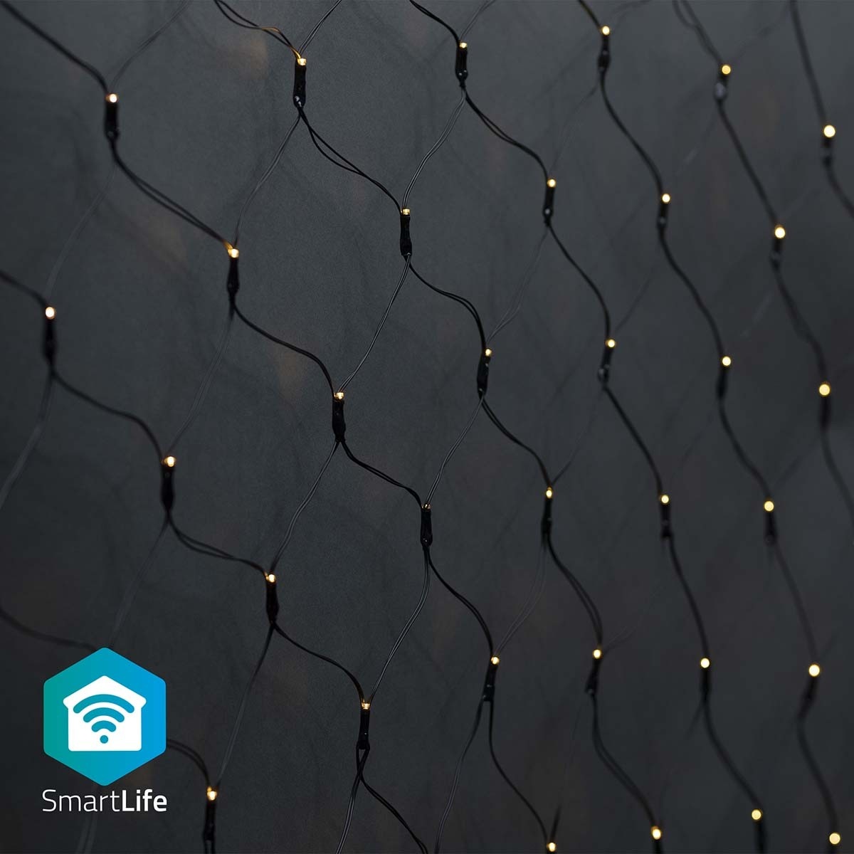 Nedis SmartLife Wi-Fi decoratief LED-lichtnet - 3x 2m - 280 LED's / warm-wit