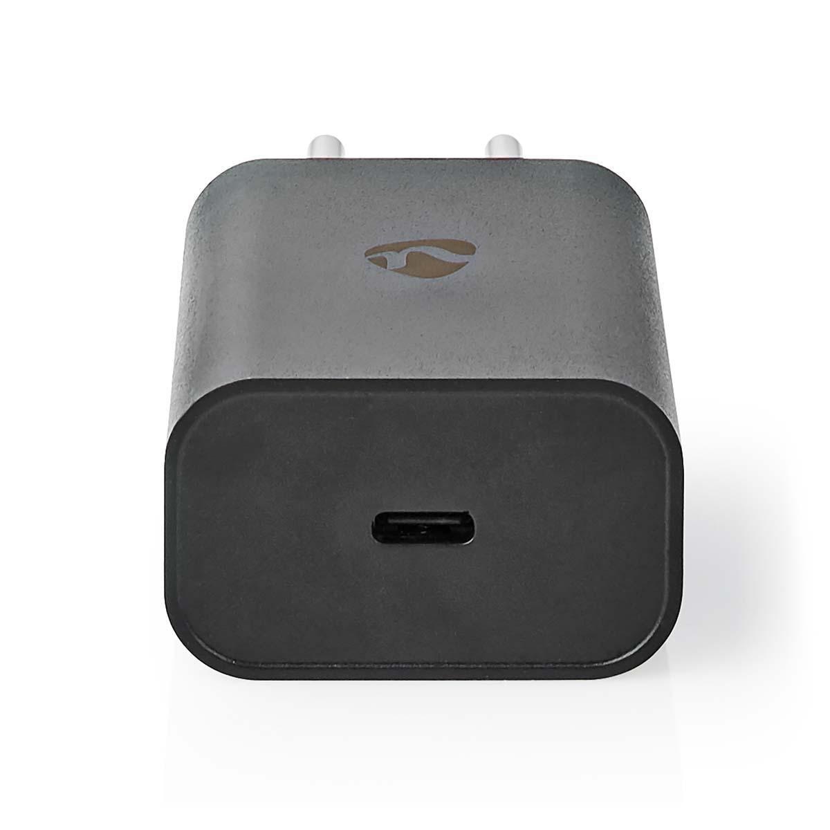 Nedis thuislader met 1 USB-C PD poort - Quick Charge 4+ - 32W / zwart - Afbeelding 2
