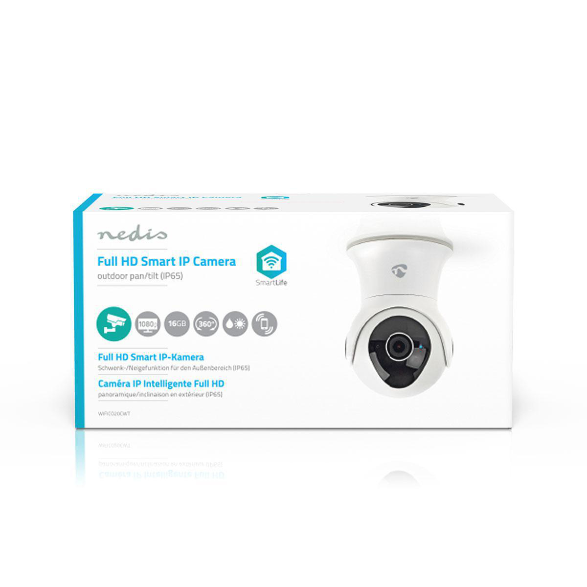 Nedis SmartLife Wi-Fi IP camera voor buiten / draaien en kantelen / HD 1080p - Afbeelding 10