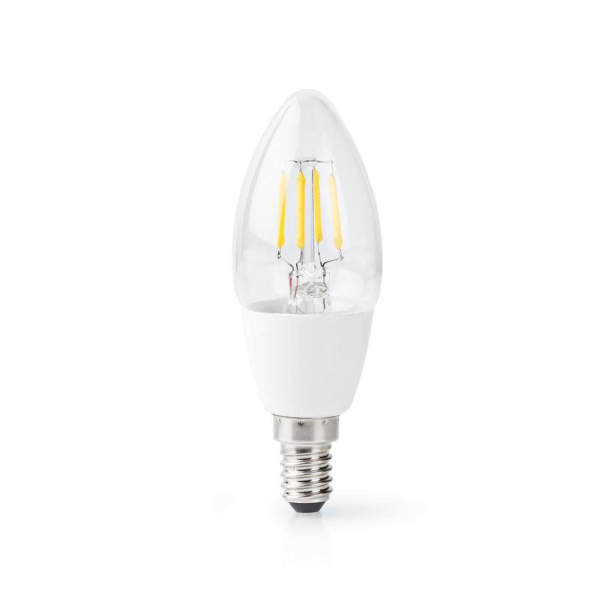 SmartLife LED Filamentlamp | Wi-Fi | E14 | 400 lm | 5 W | Warm Wit | 2700 K | Glas | Android™ / IOS | Kaars | 1 Stuks - Afbeelding 2